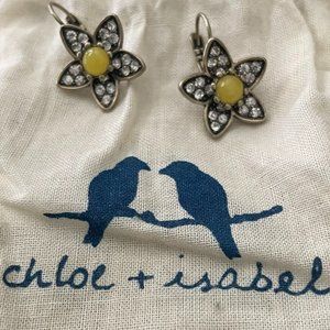 Chloe + Isabel Gold Flower Drop Earrings
